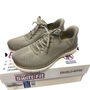 Skechers Hands Free Slip-Ins Swift Fit | Taupe | Size 7 New With Box